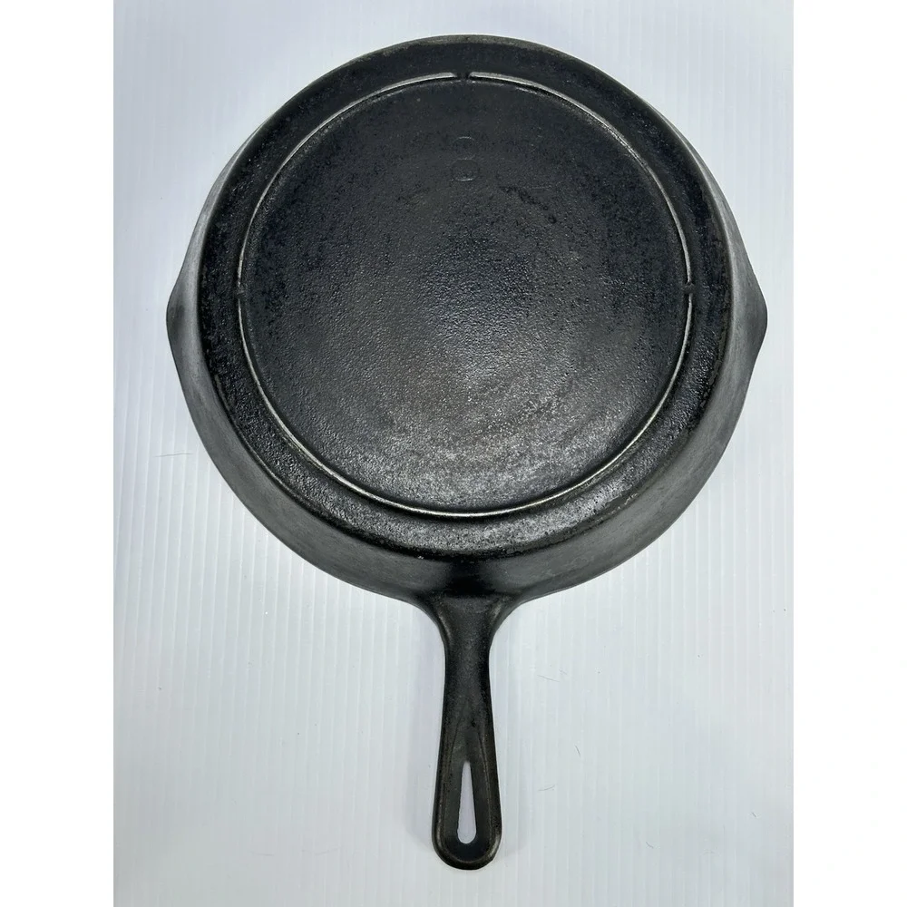 Vintage 3 Notch Number‎ 8 Cast Iron Skillet Pan 10
